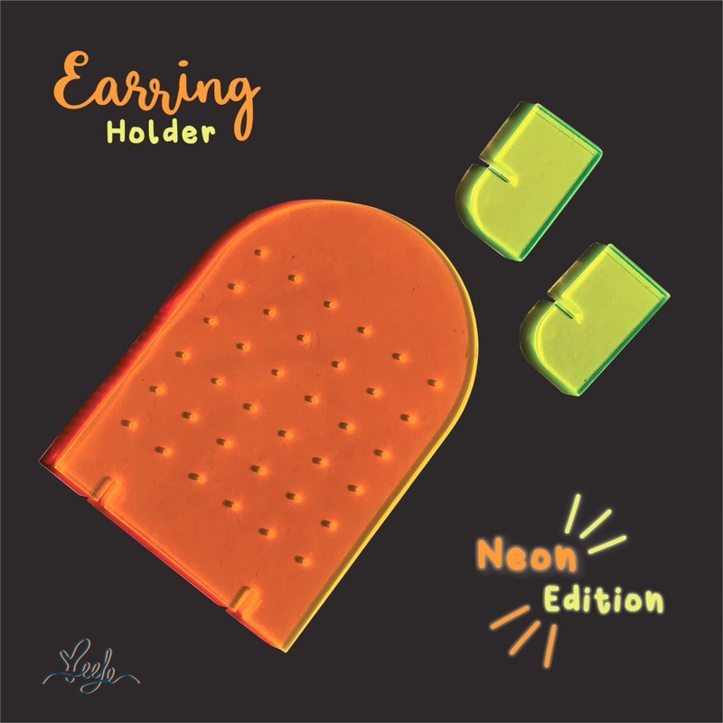 Earring holder neon edition | Tempat anting akrilik