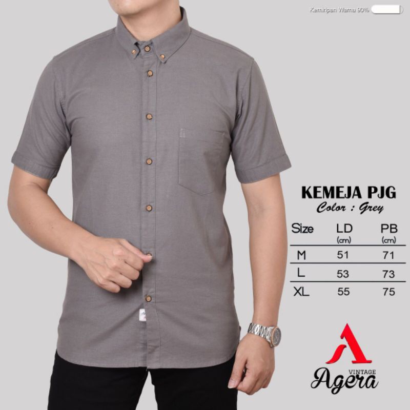 BAJU KEMEJA KERJA KERAH CASUAL FORMAL PRIA LENGAN PENDEK ORIGINAL TERBARU AGERA