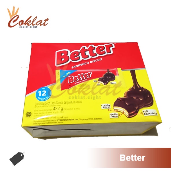 

Better Sandwich Biscuit Vanilla Wafer Coklat