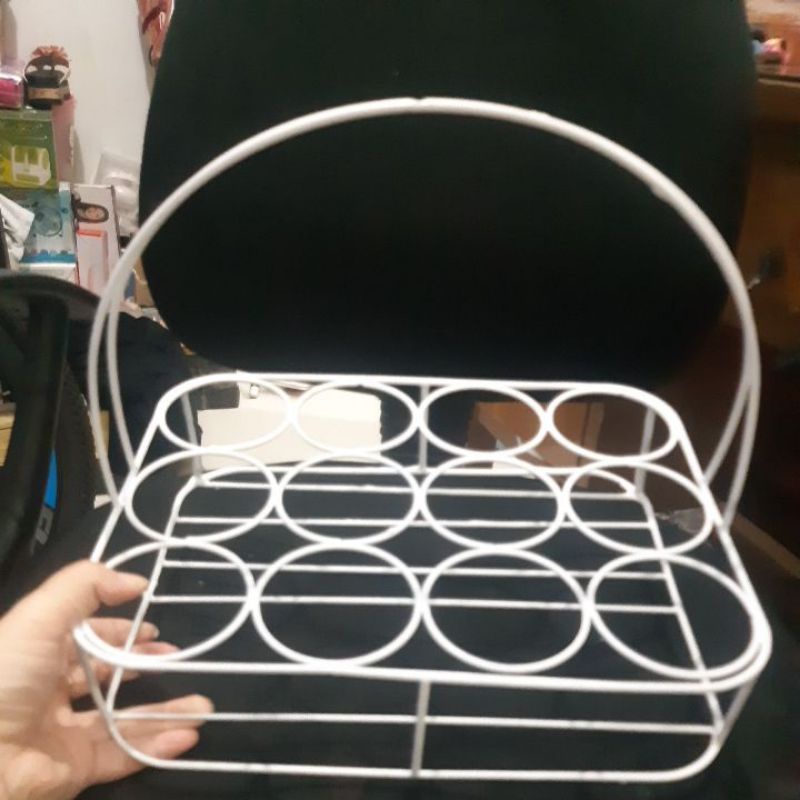kerangka keranjang aqua , rak aqua besi