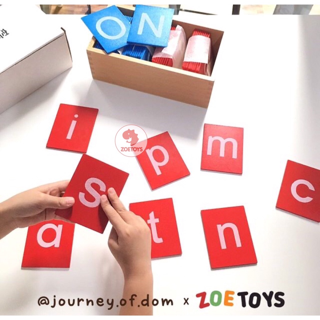 Zoetoys Sand Paper Letters | Montessori Language Sandpaper Alphabet | Mainan edukasi anak | Edutoys