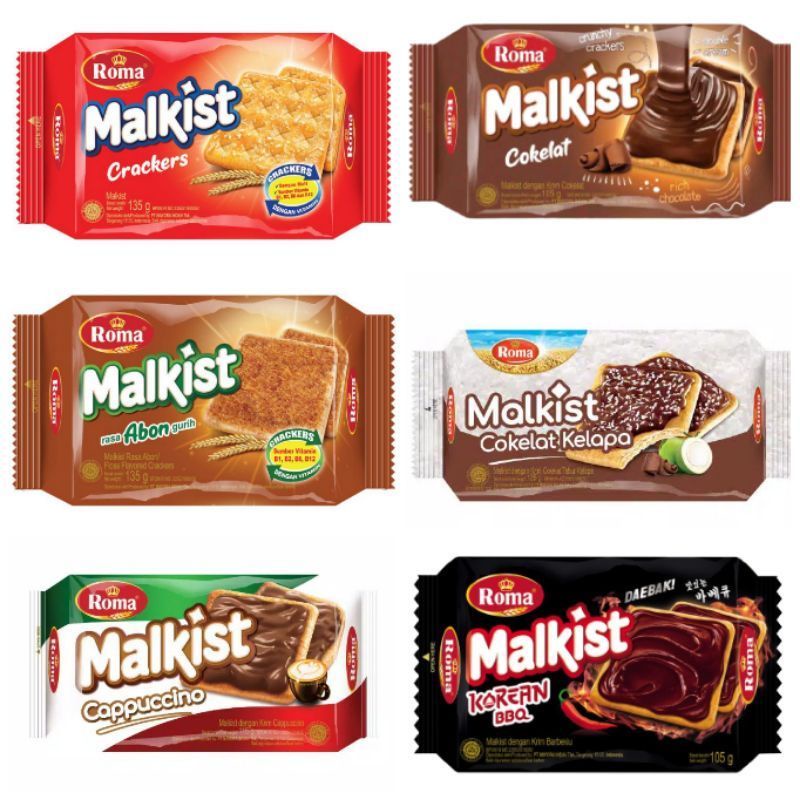 

Roma Malkist Cokelat / Keju 120 gr