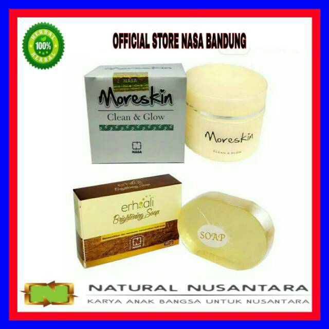 Moreskin Clean&Glow-EBS Nasa Paket Glowing Untuk Kulit Berminyak