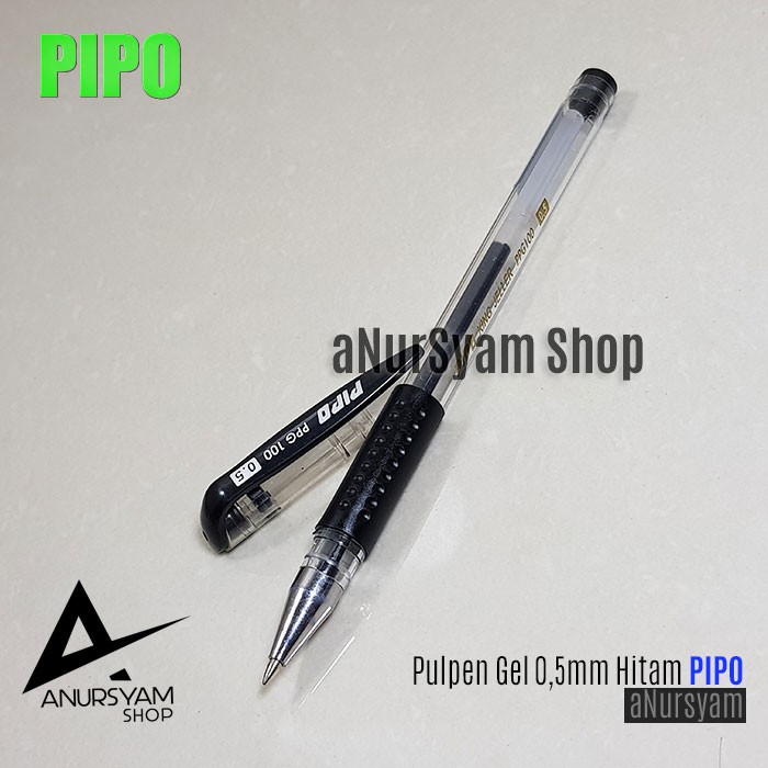 

Pulpen Gel Hitam 0,5mm King Jeller PIPO GEL PEN 0.5mm