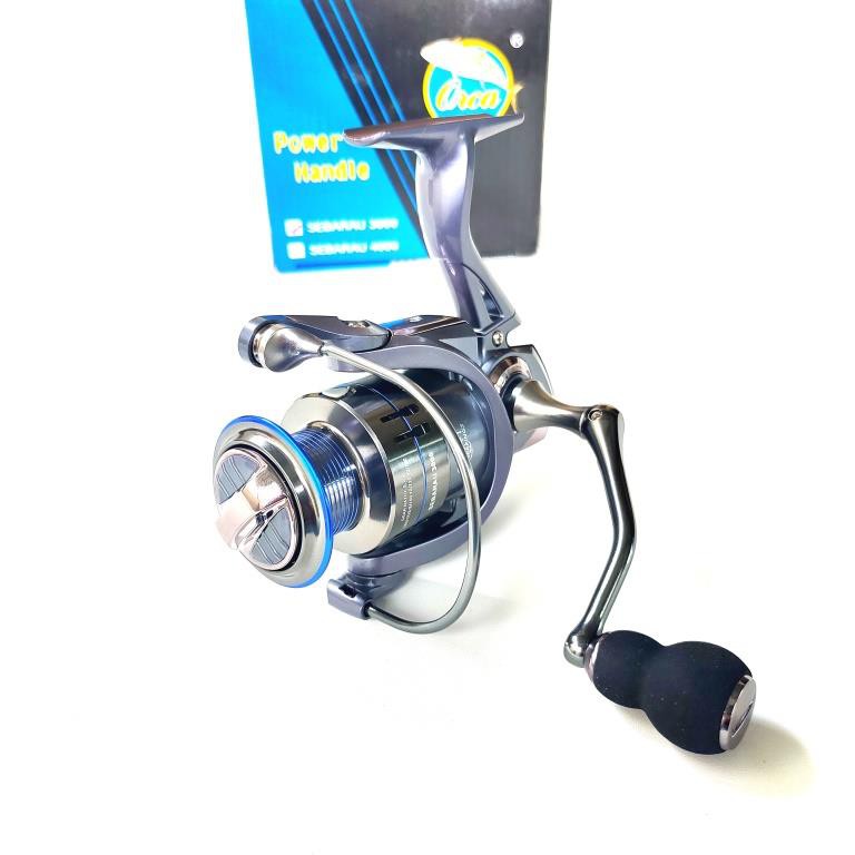 Reel Pancing Orca Sebarau 1000 2000 3000 4000 6000 Kuat Power Handle