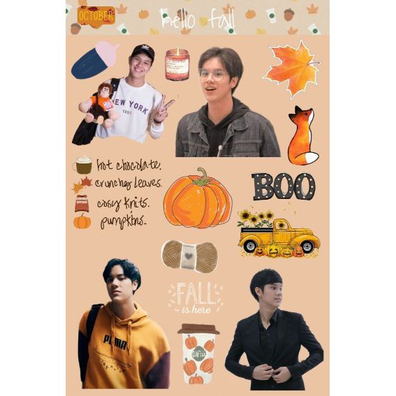 Ready Sticker Pack GMM Boys Fall - Nanon Chimon Pawat Pluem