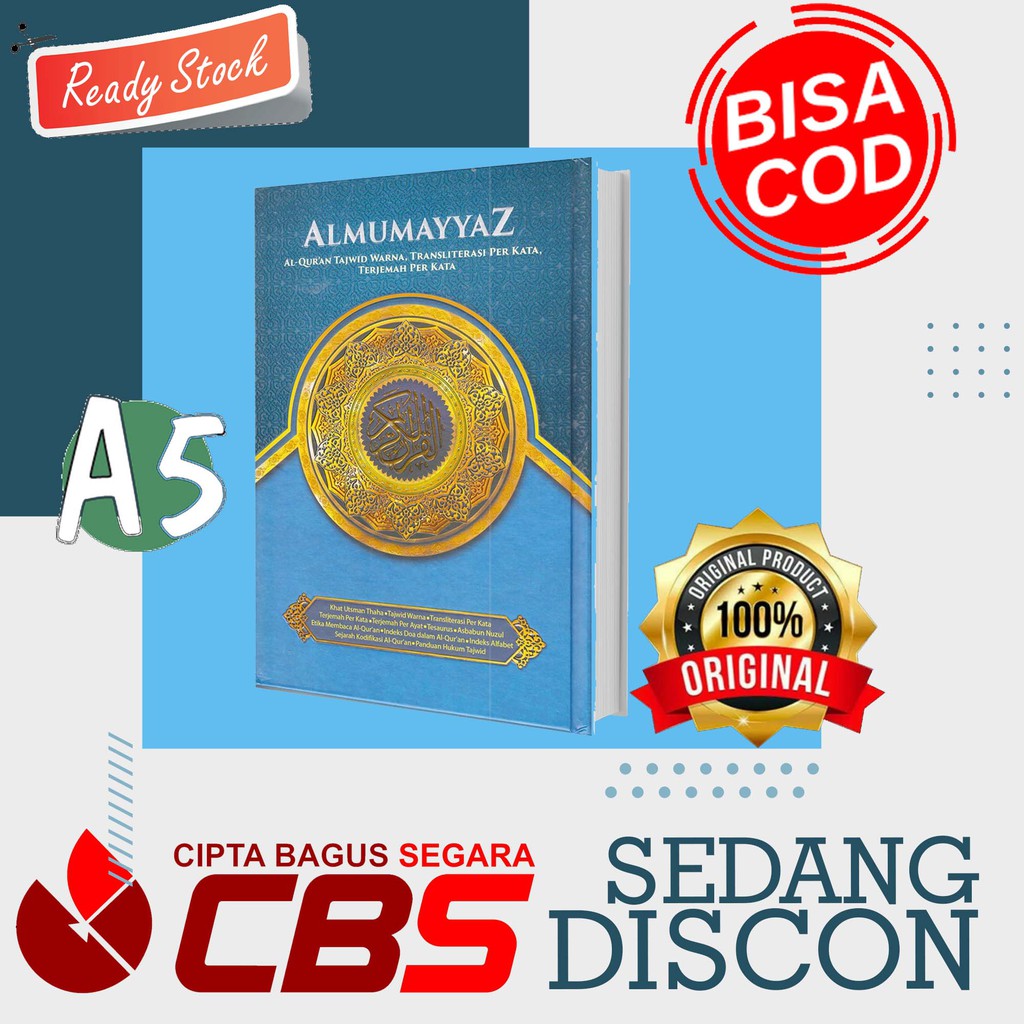 Al Quran Al Mumayyaz A5 (sedang) Al Quran Pemula Al Quran Terjemah Perkata