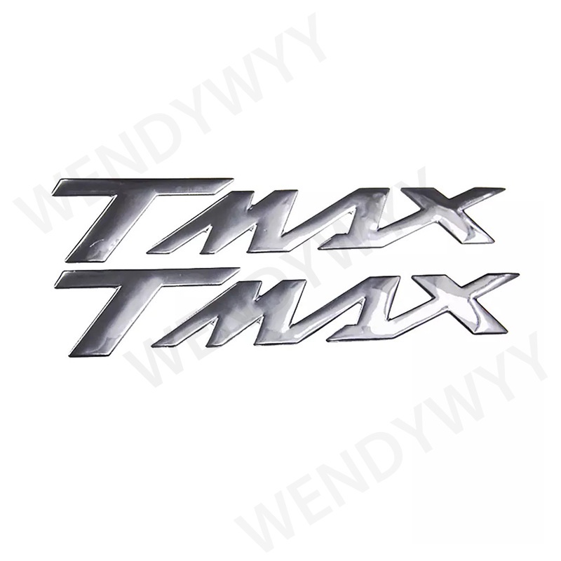 2pcs Stiker Emblem Badge Huruf 3D Untuk Dekorasi Motor YAMAHA TMAX 500 530