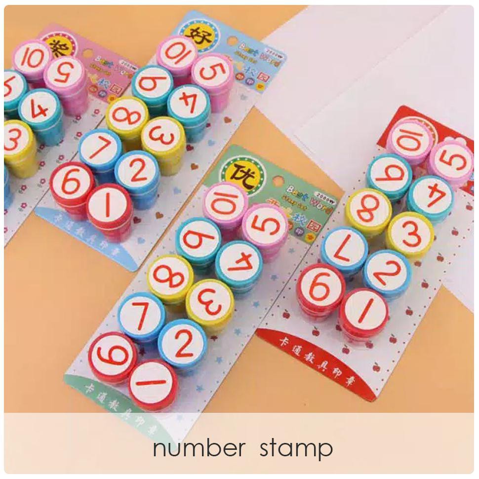 

Best Seller Number Stamp - Stempel Anak Bentuk Angka 1-20 Best Price