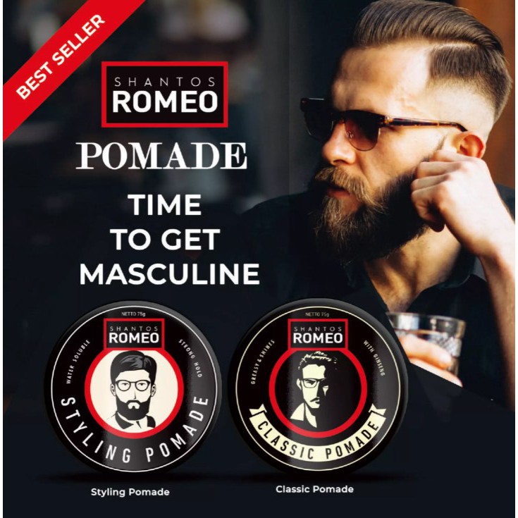 Shantos Romeo Styling Pomade Strong Hold 75gr