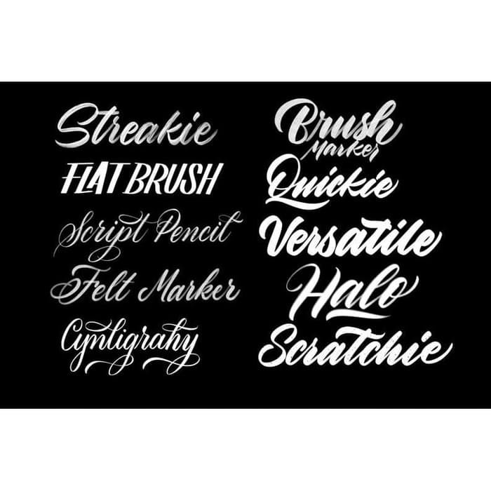 Procreate Brush - Super Easy Procreate Lettering Premium Brush Pack #1 : 10 Brushes by Cynlop Ink