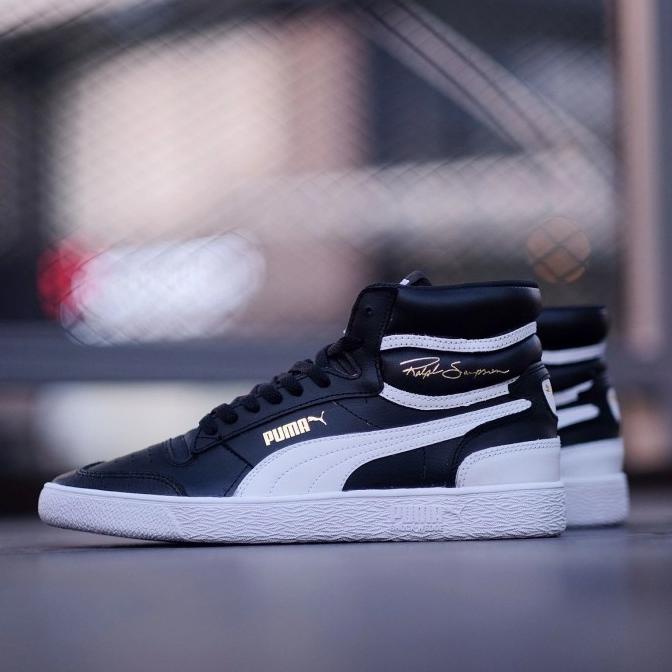 Sepatu Original Puma Ralph Sampson High Black White