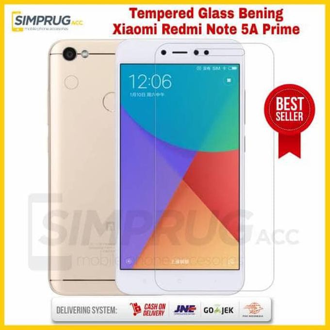 Tempered Glass Bening 9H 2.5 D Xiaomi Redmi Note 5A Prime 3/32 4/64 GB