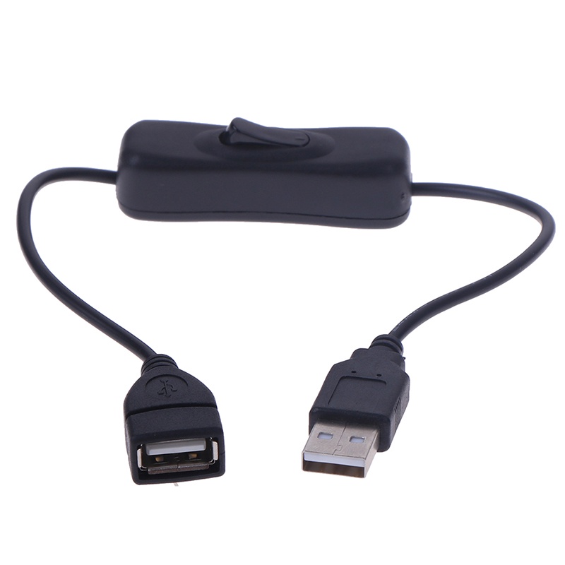 {LUCKID}1Pc USB 2.0 A Male to A Female Extension Extender Cable With Switch ON/OFF Cable