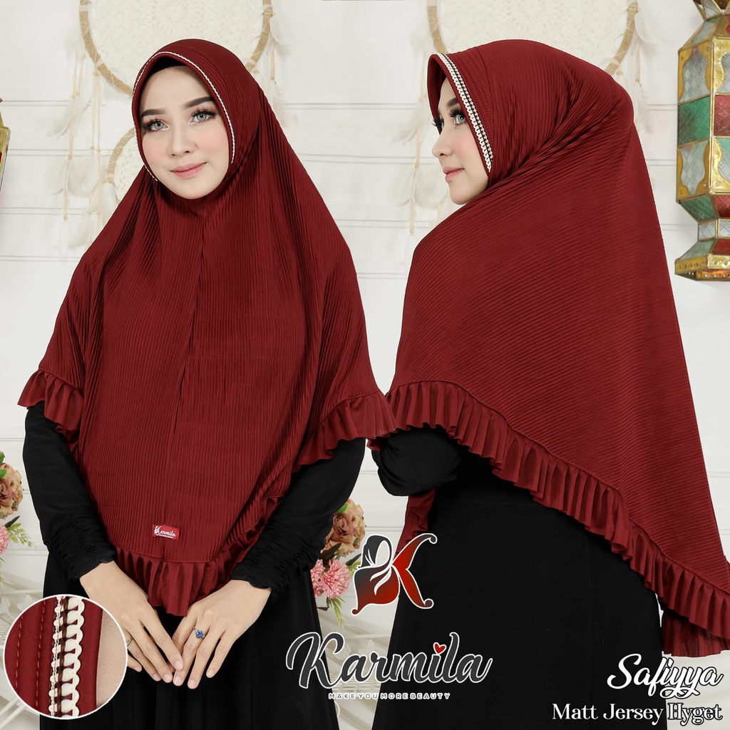 Hijab Instan Jumbo Plisket Rempel Jersey Hyget