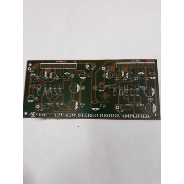 Pcb 12V 45W Stereo Bridge Amplifier S101