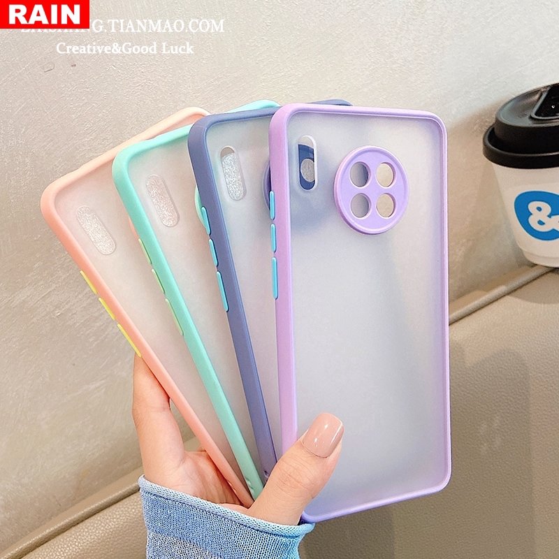 Case Bahan Akrilik Matte Dengan Lensa Kamera Untuk Huawei Nova 7i 5t 3i 7 Se P20 P30 Pro Y9 Prime 2019 Y9S