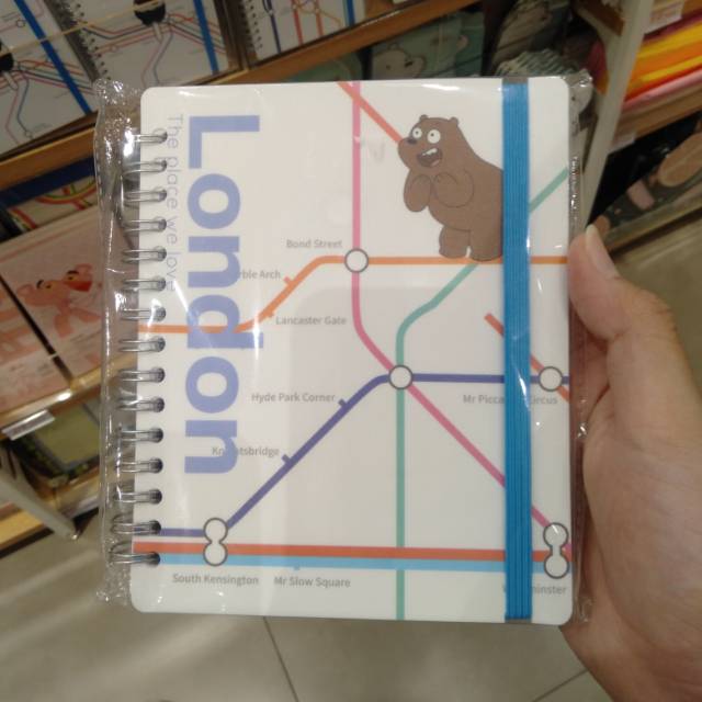 

Miniso Webare Bears Wirebound book (80sheet) Rp.59.900,-