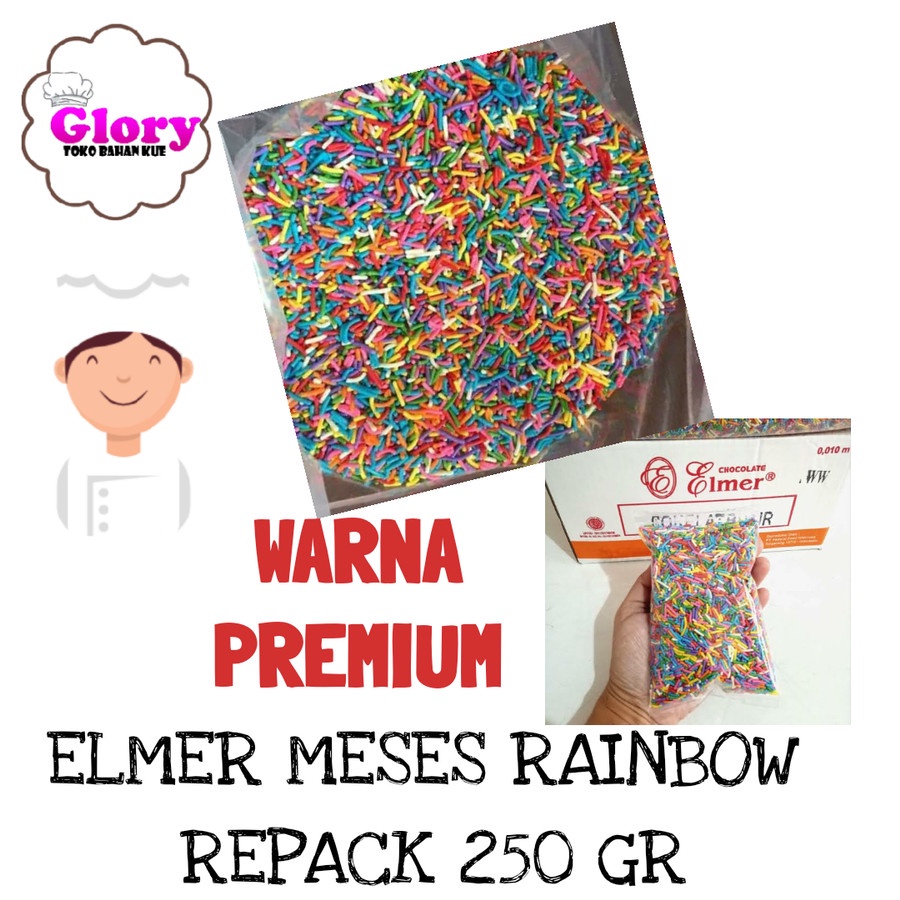 

elmer choco rice rainbow / meses warna warni repack 250 gr