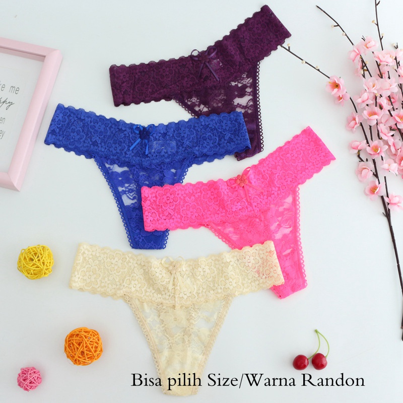 Celana Dalam Wanita Murah G String Sexy ( Model &amp; Warna Rando) C016