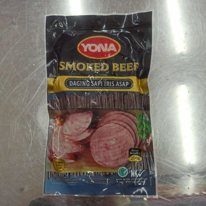 

Yona Smoked Beef 250gr Daging Sapi Iris Asap