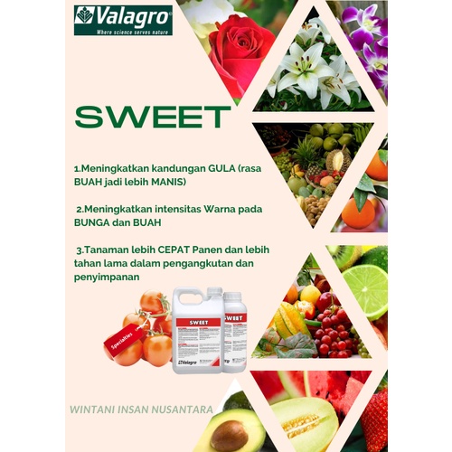 Pupuk Organik Cair Valagro SWEET Biostimulant isi 250 ml - PEMANIS BUAH
