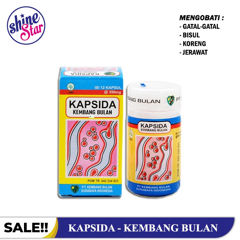 SHINE STAR - BISA COD - Kapsida Kembang Bulan Pembersih Darah Kotor / Kapsida Untuk Jerawat Gatal Gatal dan Bisul