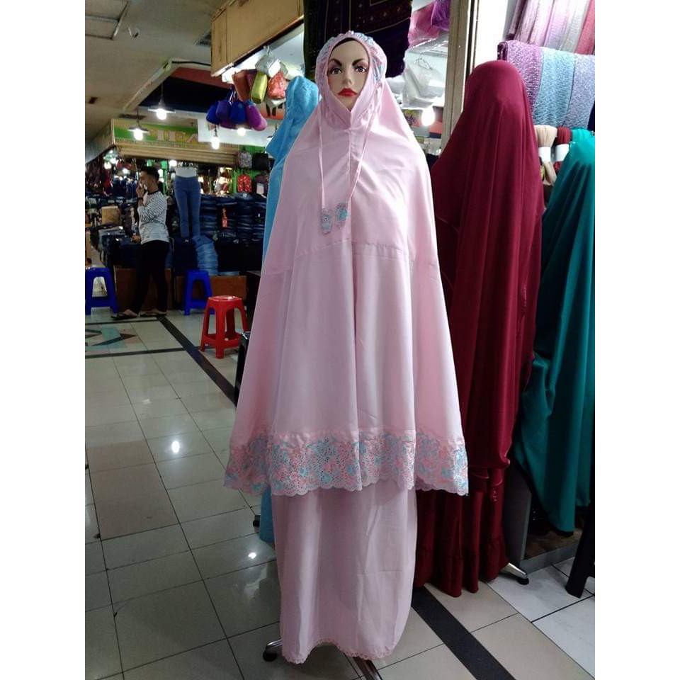 MUKENA SITI KHADIJAH BORDIR WARNA