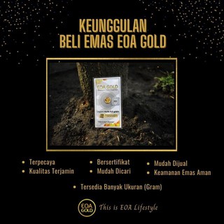 Jual Emas Antam Logam Mulia 0.2 Gram /Eoa Gold Emas Murni 24 Karat