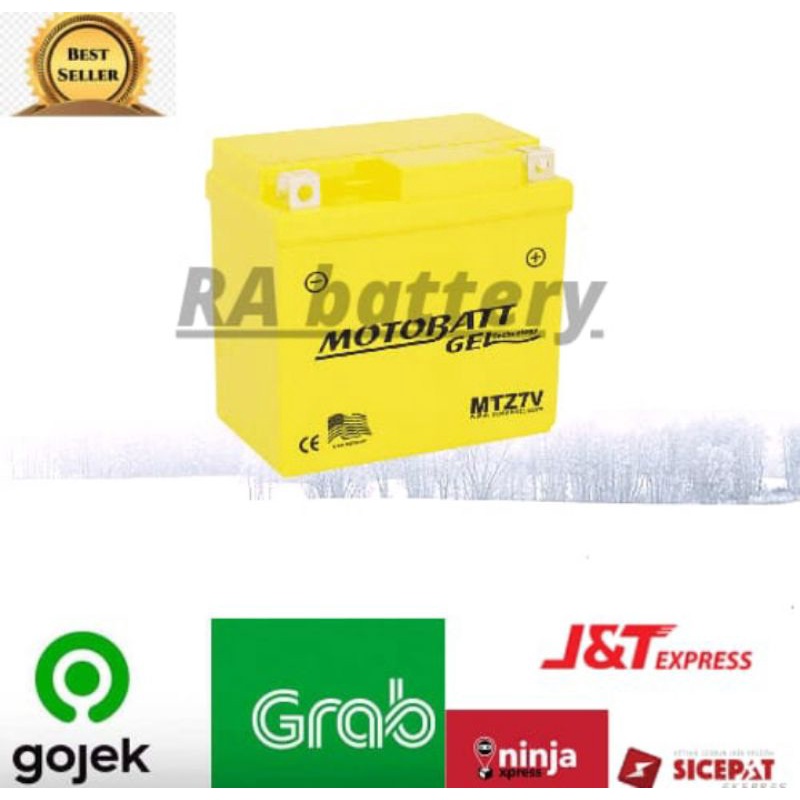 Jual Aki kering motor Aerox 155 Mtz7v Motobatt | Shopee Indonesia