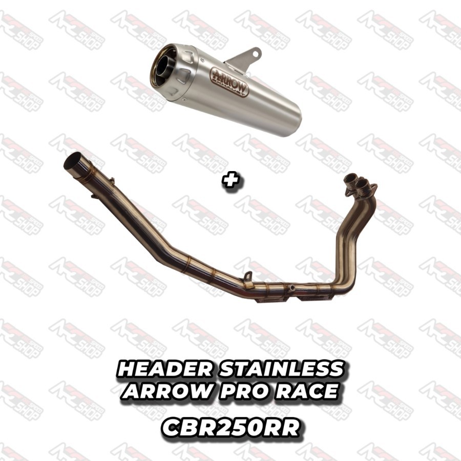 Knalpot Arrow Pro Race Stainless Honda CBR 250 RR FULLSYSTEM
