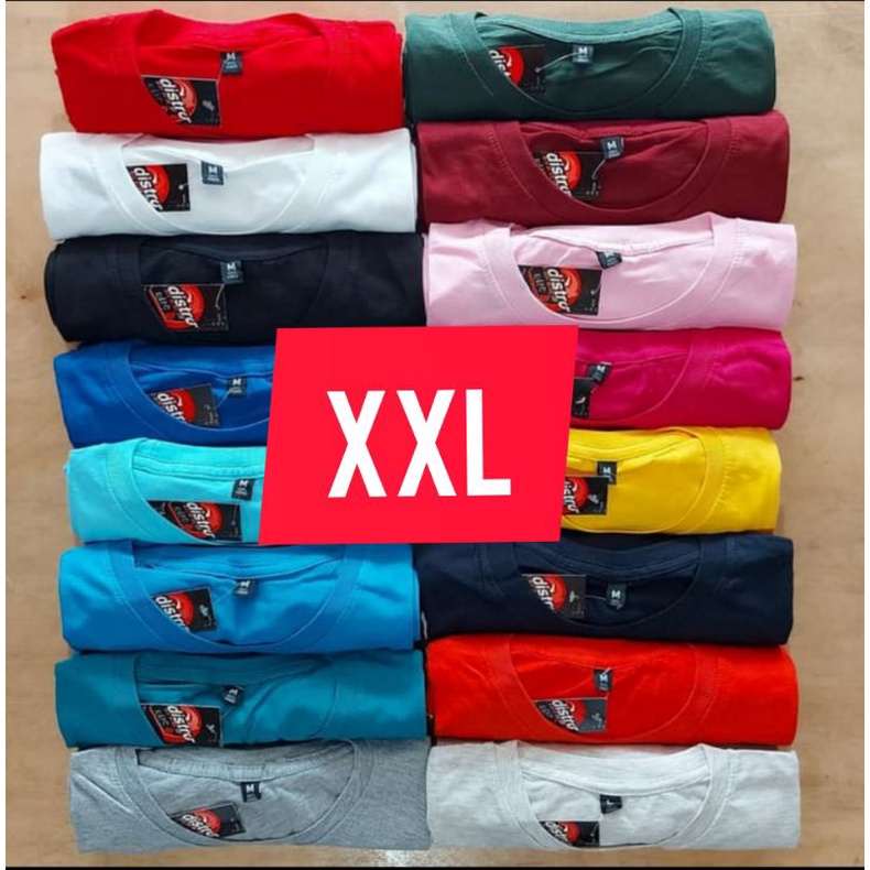 KAOS POLOS COWOK CEWEK BIGSIZE XXL