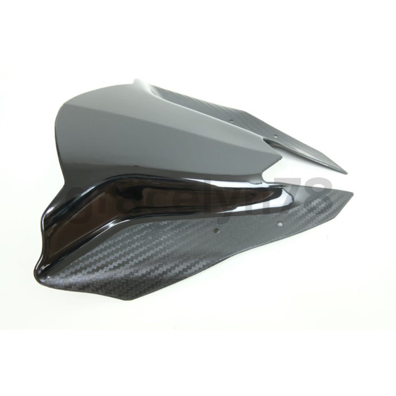 Visor windshield yamaha aerox batman hitam dan karbon