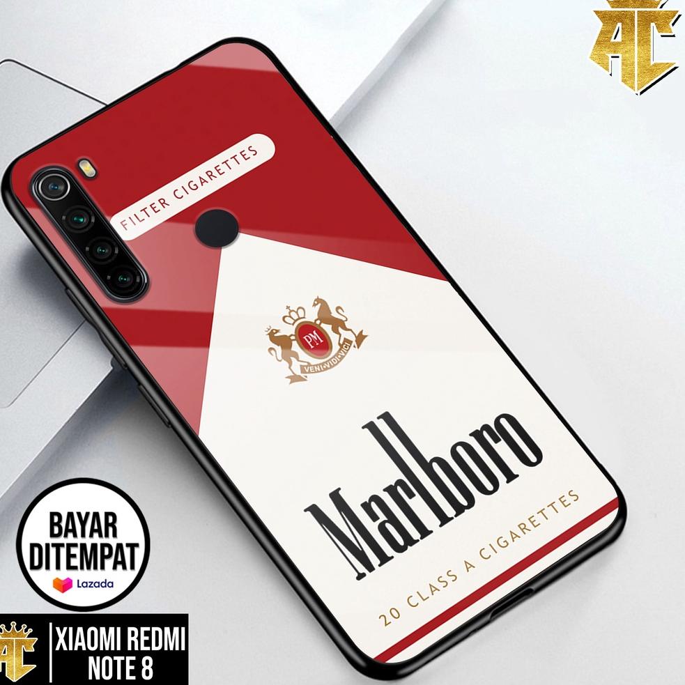 7.7 Brand  CASE XIAOMI REDMI NOTE 8 - Casing REDMI NOTE 8 Terbaru AERO CASE [ MOTIF ROKOK ] Silikon 