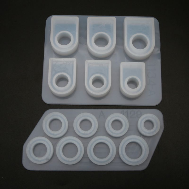 SIY  2Pcs Handmade All Sizes US Size 5-12 Silicone Ring Resin Molds Kit Jewelry Tools