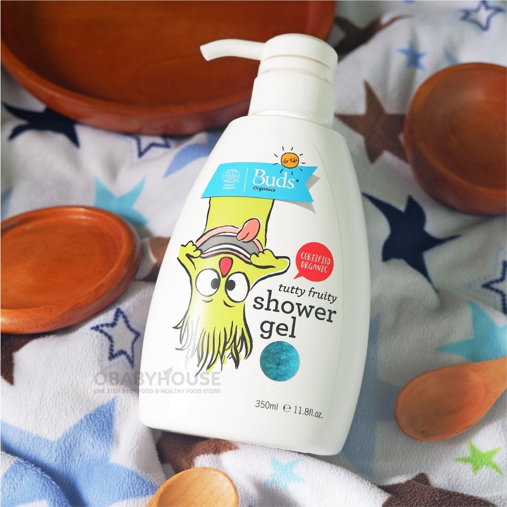 Buds Organics Shower Gel for Kids - Tutty Fruity 350 ml