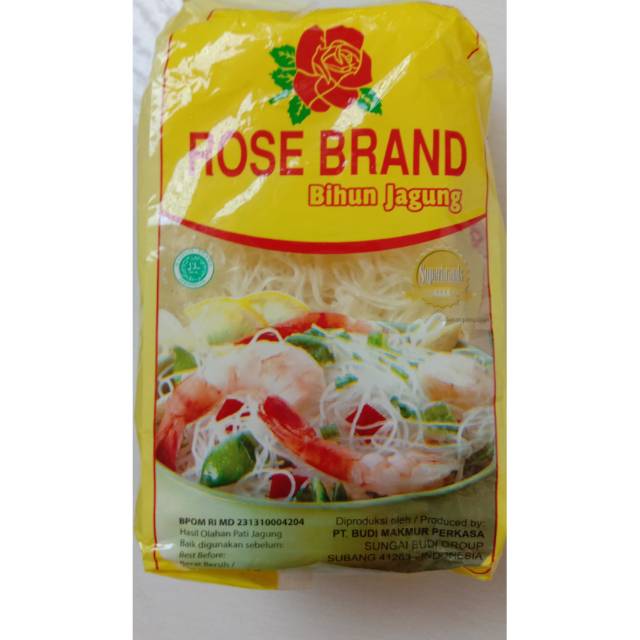 

Bihun kering jagung cap rosebrand 320 gr