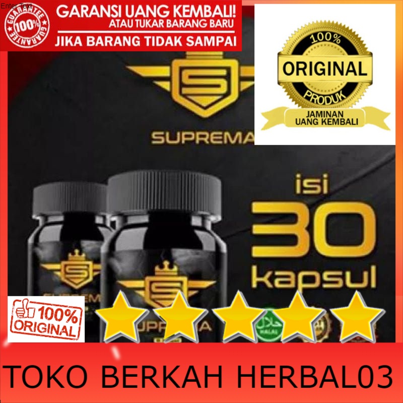 100% ASLI SUPREMA JANGAN TERTIPU DENGAN HARGA MURAH ORIGINAL OBAT PEMBESAR KELAMIN PRIA OBAT KUAT PR