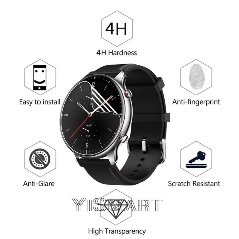 Anti Gores 3D Full Cover Screen Protector Amazfit GTR 2 GTR 2e GTR 3 GTR 3 Pro GTR 4 GTR Mini