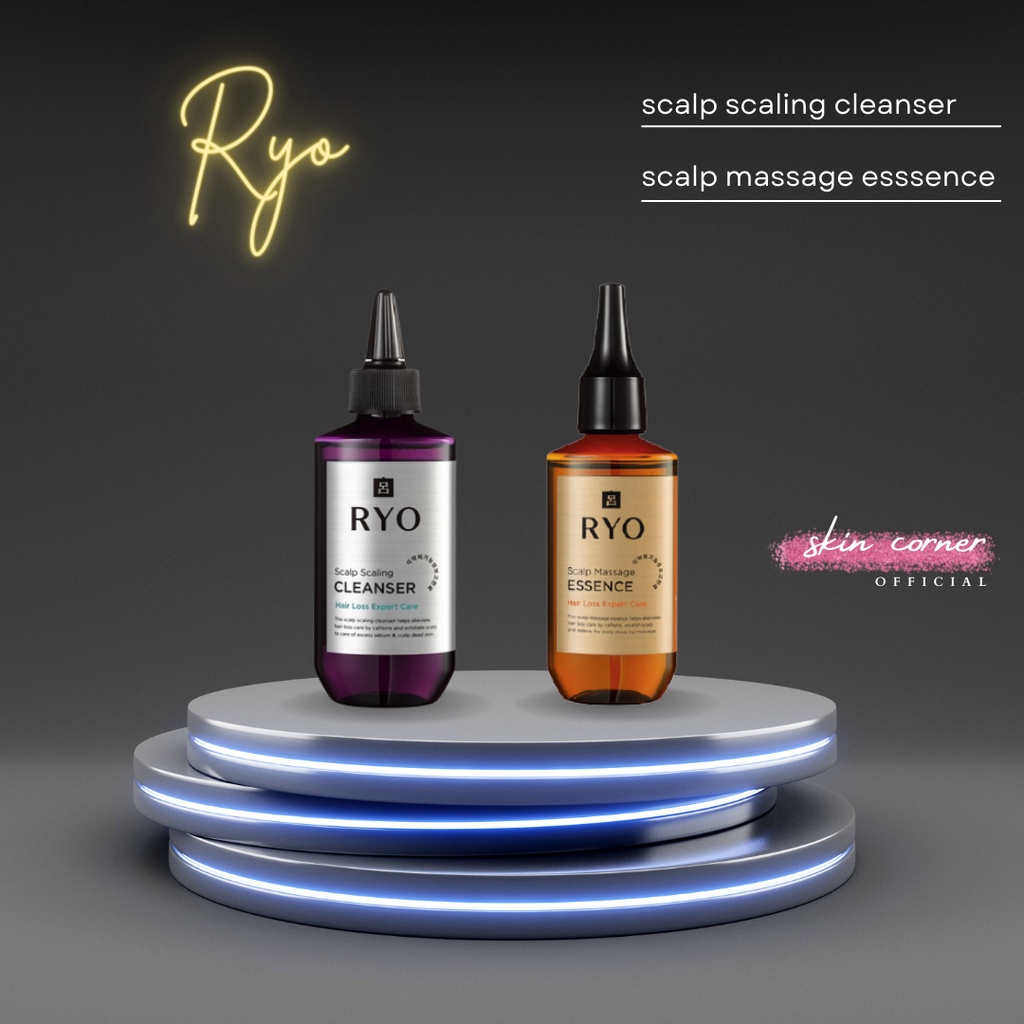 Ryo Hair Loss Care Essence (GinsenEX) TONIC Scalp Massage Expert Care / Scalp Deep Cleanser 145ML / 