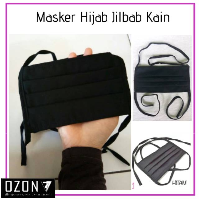 Masker Kain Hijab Jilbab ISI 4 Pcs