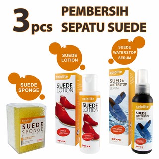 Cololite Pembersih Sepatu  Suede 3 Item Shopee Indonesia