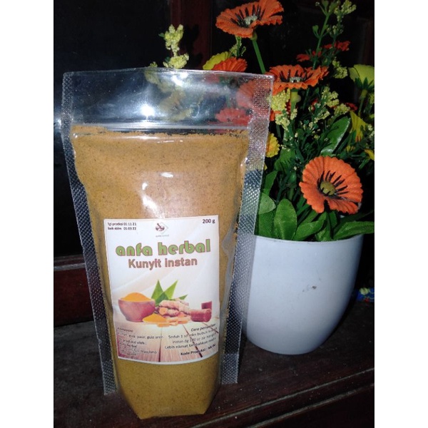 

Jamu herbal KUNYIT INSTAN gula aren tinggal seduh