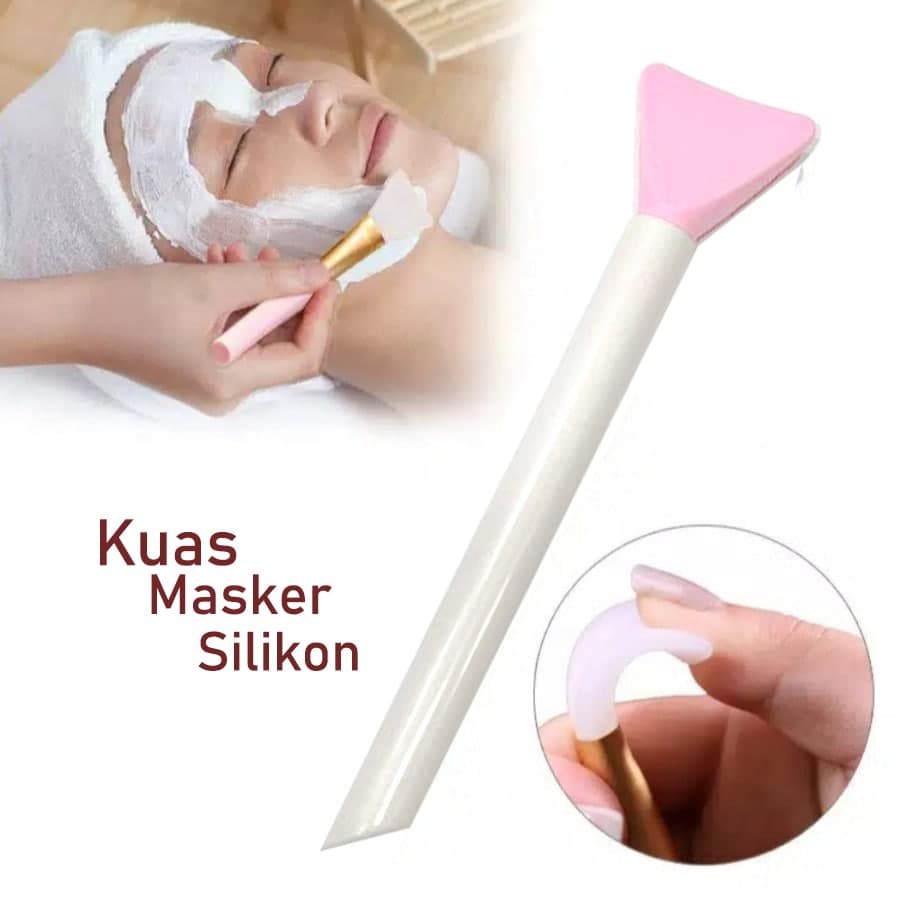 Kuas Masker Silikon Silicone Facial Face Mask Gel Kuas Wajah Karet