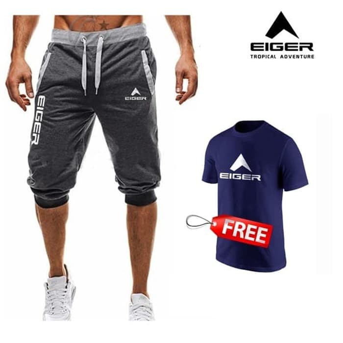 Celana Jogger Training Pendek Eiger 1  Hitam M