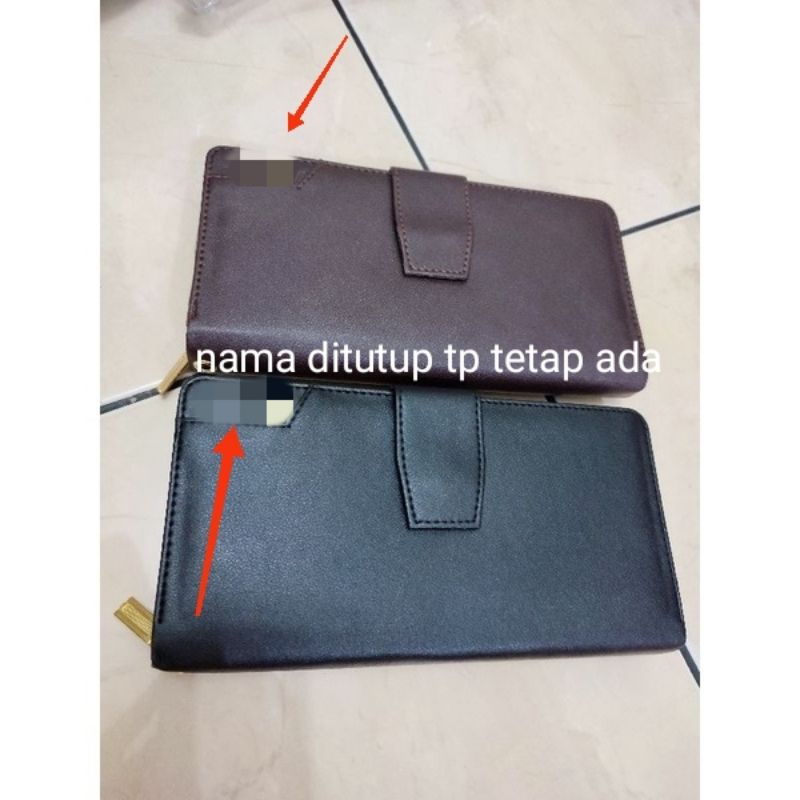 Dompet panjang wanita no name bahan kulit sintetis