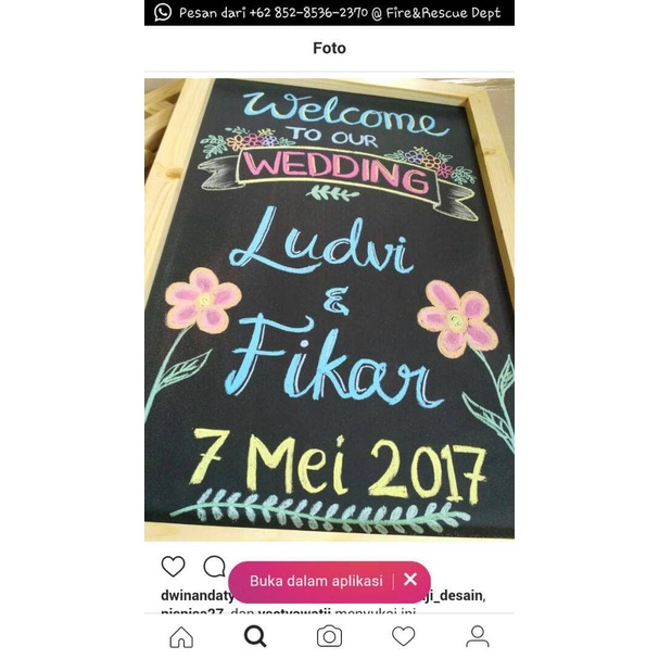 

Papan Tulis Kapur 40x60cm Chalkboard Unik Papan Tulis Hitam Blackboard promo