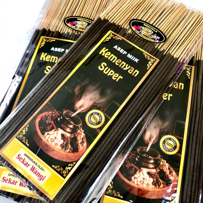 Dupa Kemenyan Super Aroma Kayu Jati Herbal 300 gram 32 cm 2 jam Abu dingin