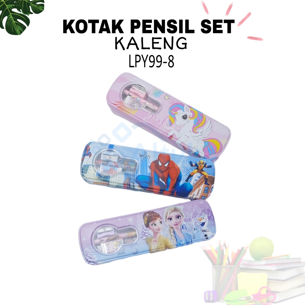 

Kotak Pensil Kaleng Set / Pencil Case Kaleng Set Funcy LPY99-8