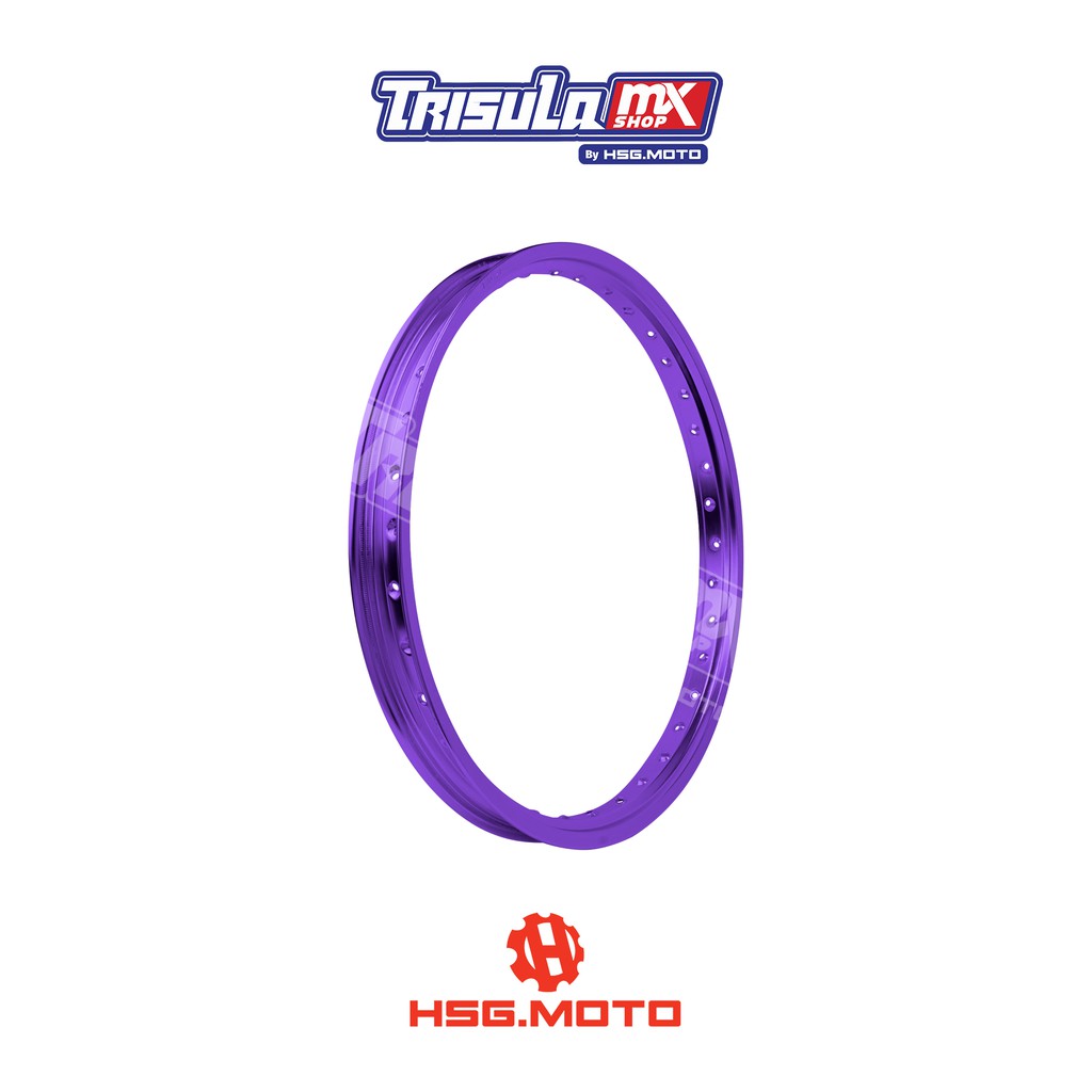 VELG TRAIL DEPAN TMX ALUM MT RIM 1.60x21 36H - PURPLE